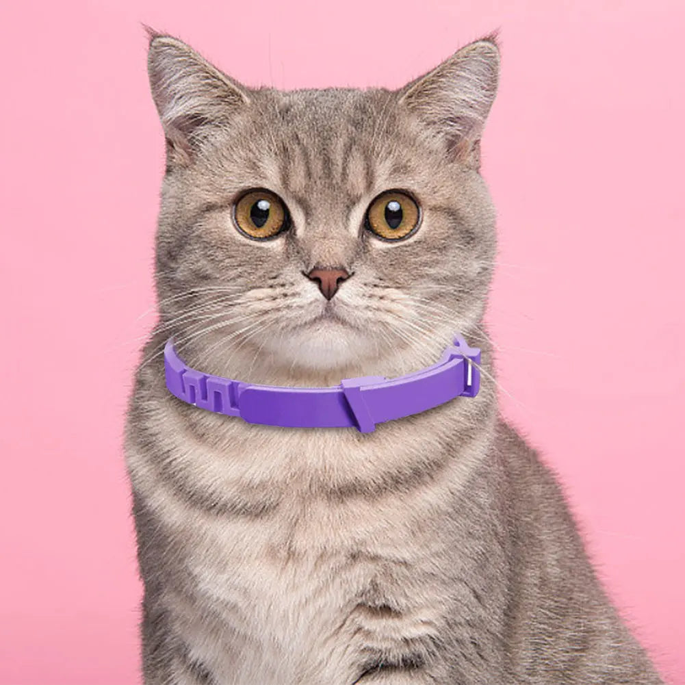 3/4 Pack Pet Calming Collar Stress and Anxiety Relief Pheromone Collar Adjustable Appeasing Calming Collar for Cats Dogs